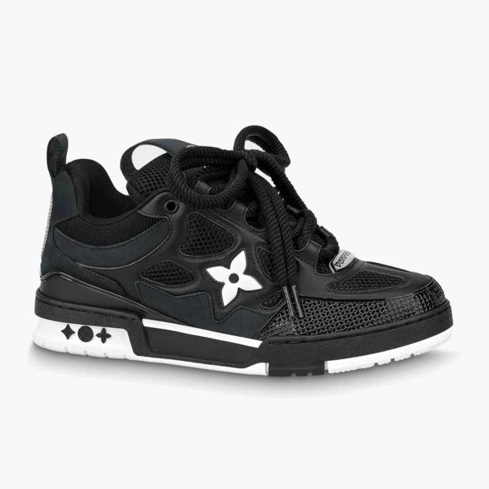 LV Skate Sneaker Black White