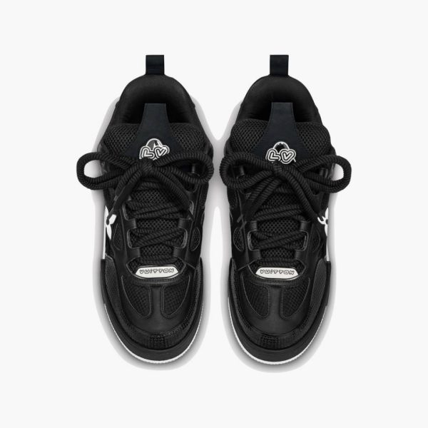 LV Skate Sneaker Black White