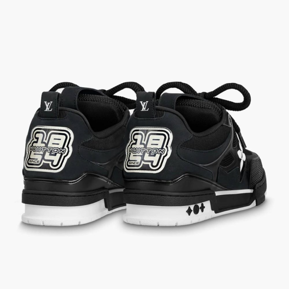 LV Skate Sneaker Black White