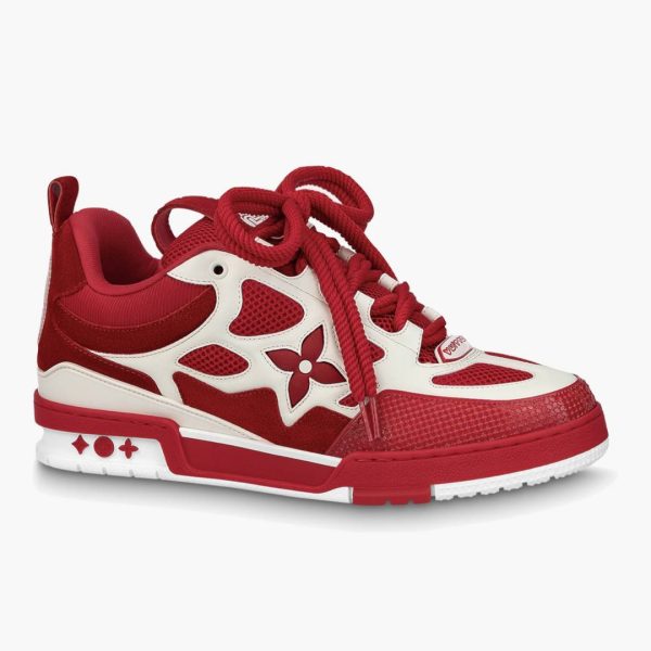LV Skate Sneaker Red White