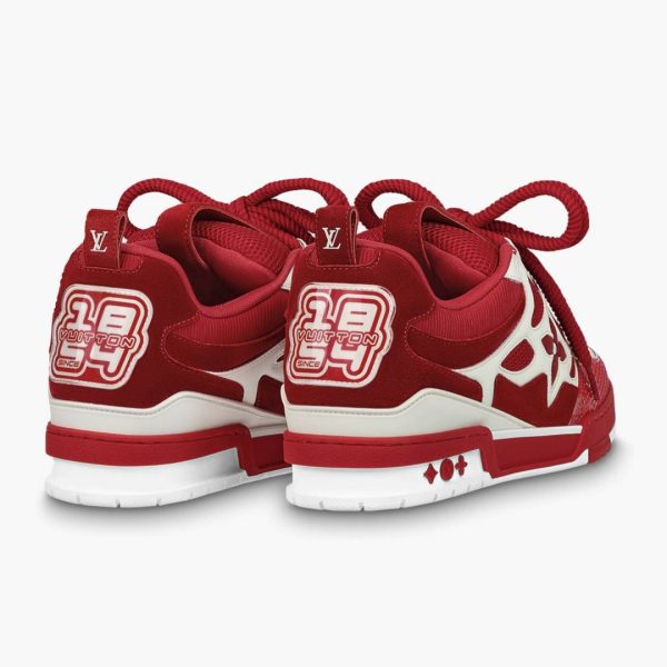 LV Skate Sneaker Red White