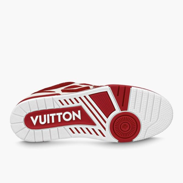 LV Skate Sneaker Red White