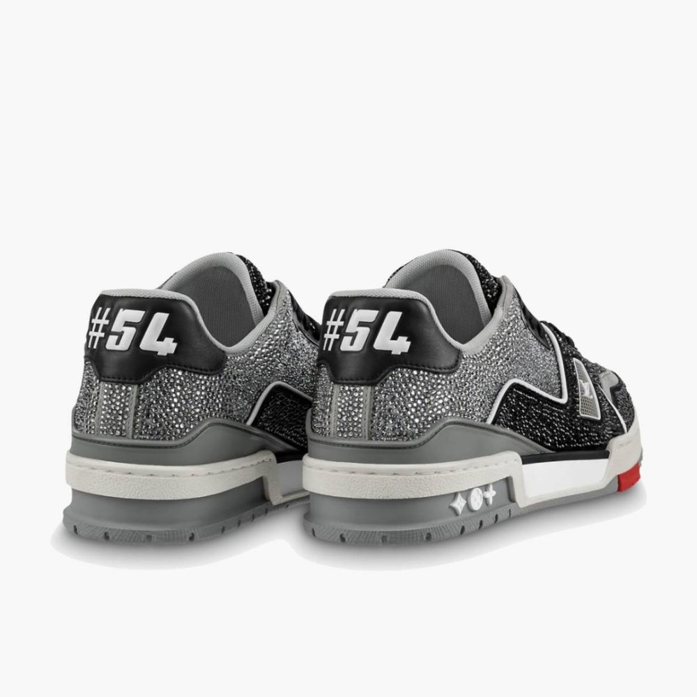 LV Trainer Black Grey Crystal