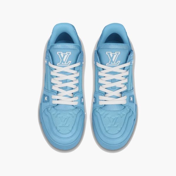 LV Trainer Blue Embossed Monogram