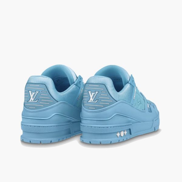 LV Trainer Blue Embossed Monogram