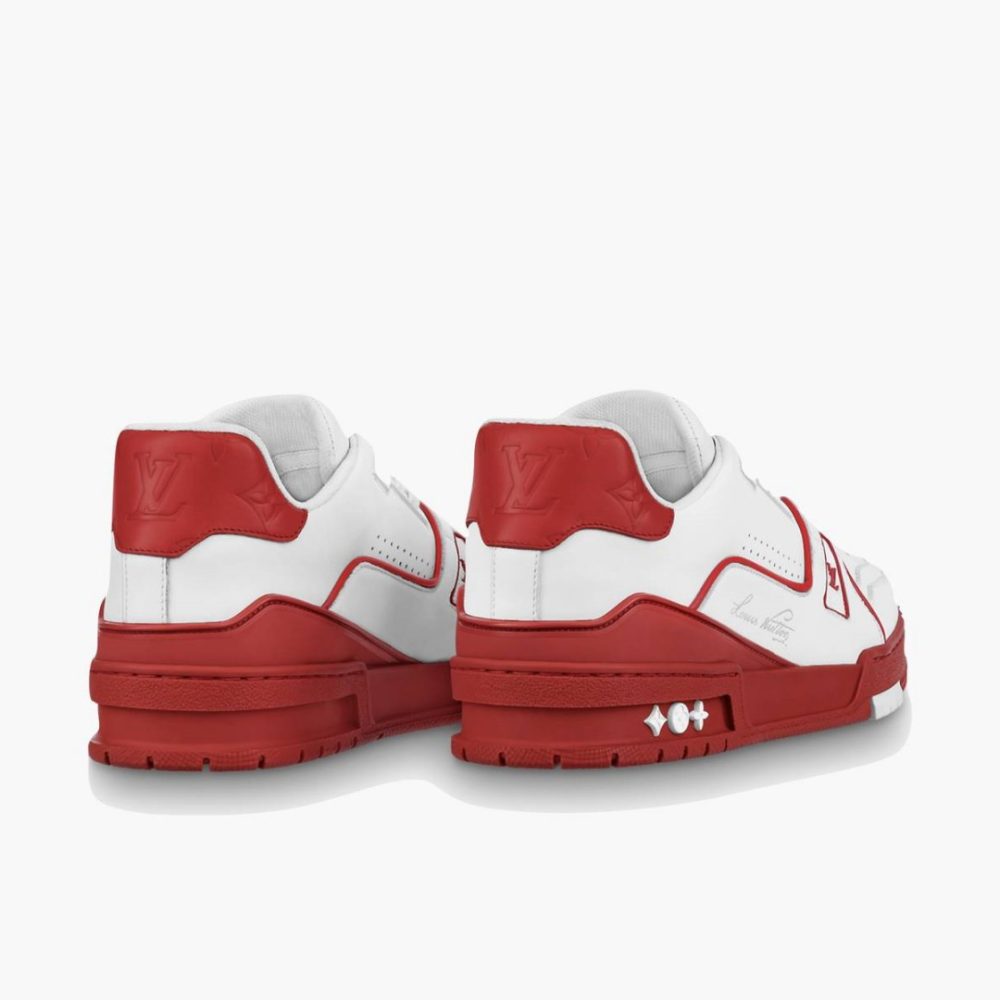 LV Trainer White Red Signature