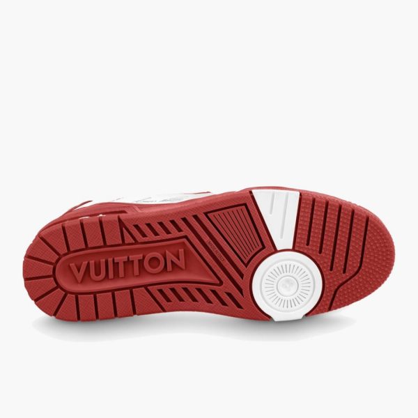 LV Trainer White Red Signature