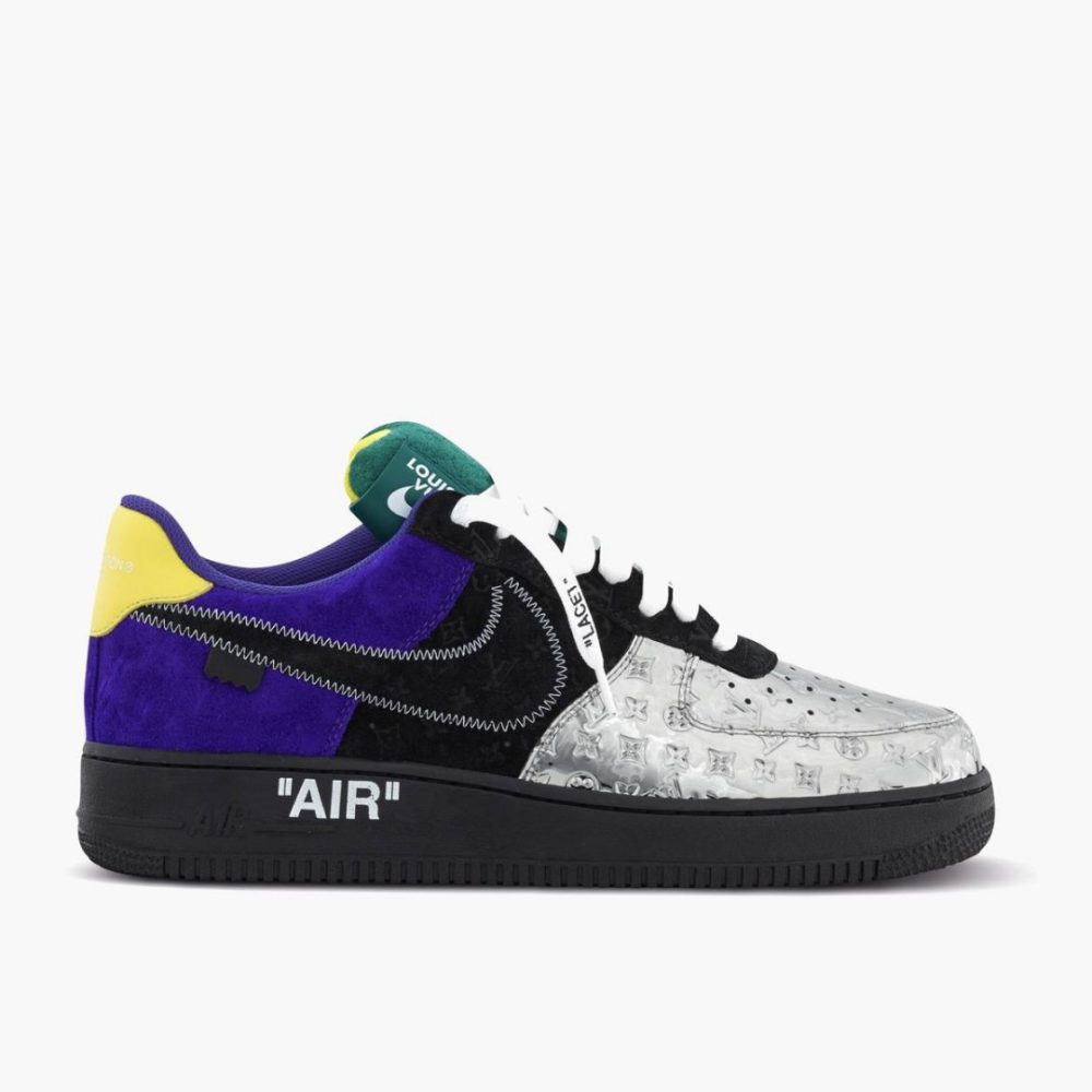 Nike Air Force 1 Low x LOUIS VUITTON LV 'Silver Black'
