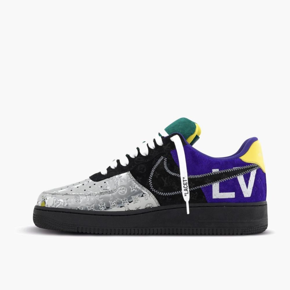 Nike Air Force 1 Low x LOUIS VUITTON LV 'Silver Black'