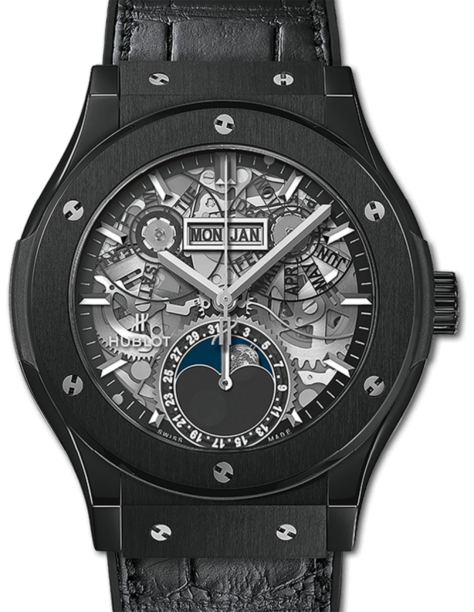 Hublot Classic Fusion Aerofusion Moonphase 42mm Black Magic, Ref# 547.CX.0170.LR